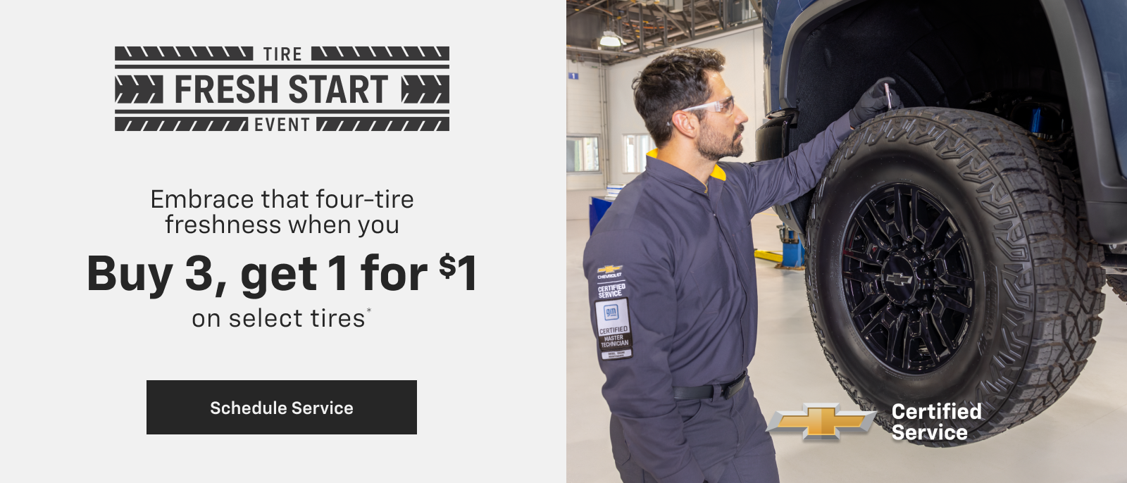 Buy 3 Get 1 for $1* at Criswell Chevrolet GMC of Gaithersburg in GAITHERSBURG MD