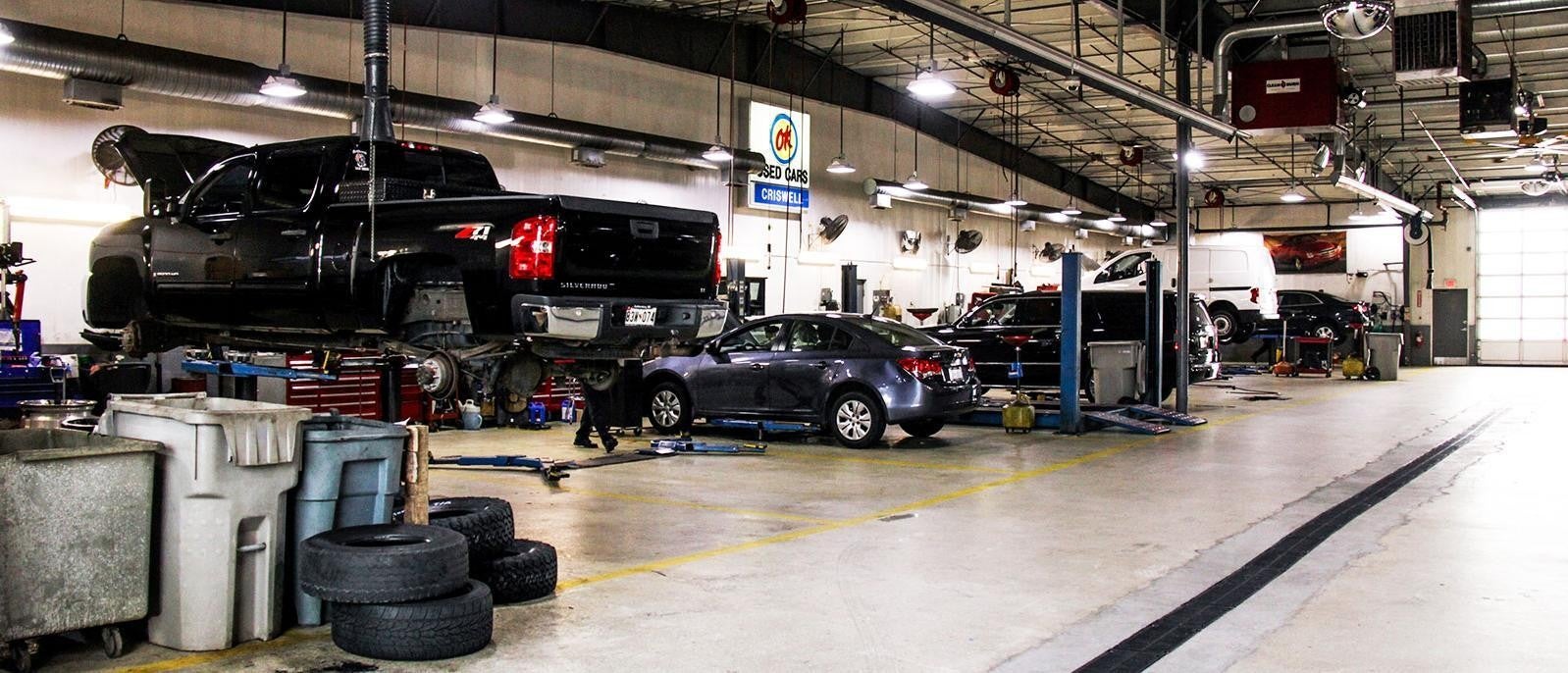 Criswell Chevrolet GMC of Gaithersburg dealership service body shop